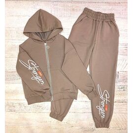 Фотография Костюм детский спортивный на девочку 2536 brown р.134-158 "LIMA SPORT" недорого оптом от прямого поставщика