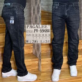 Фотография Джинсы мужские PV5948 black р.31-38 "God Baron" недорого оптом от прямого поставщика