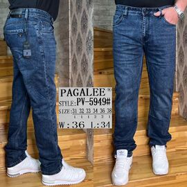 Фотография Джинсы мужские PV5949 blue р.31-38 "God Baron" недорого оптом от прямого поставщика
