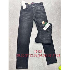 Фотография Джинсы мужские 19131 black р.29-38 "God Baron" недорого оптом от прямого поставщика