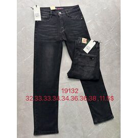 Фотография Джинсы мужские 19132 black р.32-38 "God Baron" недорого оптом от прямого поставщика