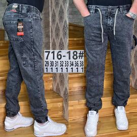 Фотография Джинсы мужские 716-18 blue р.29-38 "God Baron" недорого оптом от прямого поставщика