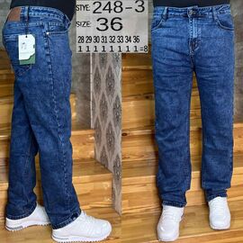 Фотография Джинсы мужские 248-3 blue р.28-36 "God Baron" недорого оптом от прямого поставщика