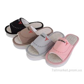 Фотография Тапки женские для дома Весна/осень RYG19 mix (24 пар р.36-41) "Lion-Lu" недорого оптом от прямого поставщика