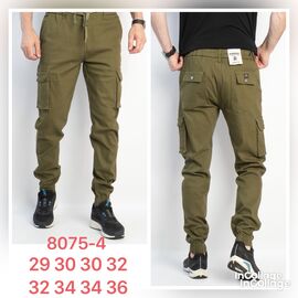 Штани чоловічі утеплені 8075-4 khaki р.29-36 "God Baron" недорого оптом від прямого постачальника