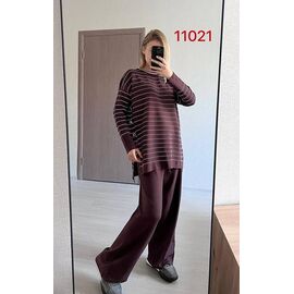 Фотография Костюм женский 11021 brown р.48-52 "FSN" недорого оптом от прямого поставщика