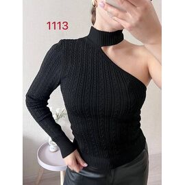 Светр жіночий 1113 black р.42-46 "FSN" недорого оптом від прямого постачальника