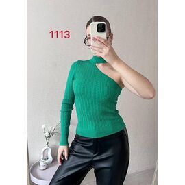 Фотография Свитер женский 1113 green р.42-46 "FSN" недорого оптом от прямого поставщика