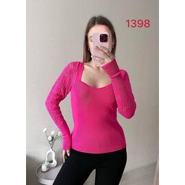 Фотография Свитер женский 1398 pink р.42-46 "FSN" недорого оптом от прямого поставщика