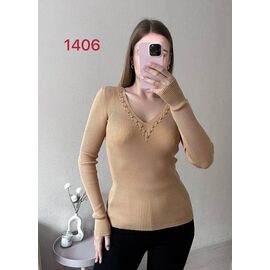 Светр жіночий 1406 beige р.42-46 "FSN" недорого оптом від прямого постачальника