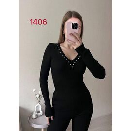 Светр жіночий 1406 black р.42-46 "FSN" недорого оптом від прямого постачальника