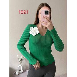 Светр жіночий 1591 green р.42-46 "FSN" недорого оптом від прямого постачальника