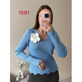 Светр жіночий 1591 l.blue р.42-46 "FSN" недорого оптом від прямого постачальника
