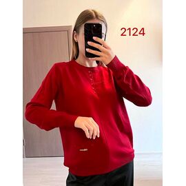 Светр жіночий 2124 wine р.42-48 "FSN" недорого оптом від прямого постачальника