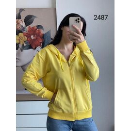 Кофта спортивна жіноча 2487 yellow р.46-52 "FSN" недорого оптом від прямого постачальника