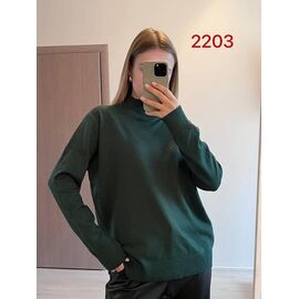 Светр жіночий 2203 green р.46-52 "FSN" недорого оптом від прямого постачальника