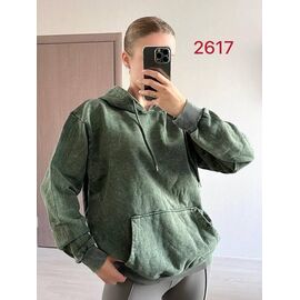 Худі жіноче 2617 green р.48-54 "FSN" недорого оптом від прямого постачальника