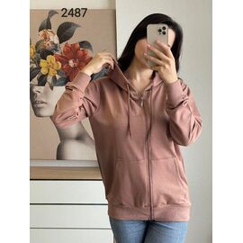 Кофта спортивна жіноча 2487 brown р.46-52 "FSN" недорого оптом від прямого постачальника