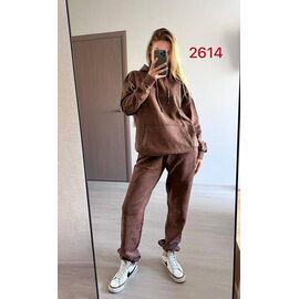 Костюм спортивний жіночий теплий 2614 brown р.48-54 "FSN" недорого оптом від прямого постачальника