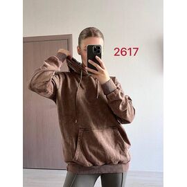 Худі жіноче 2617 brown р.48-54 "FSN" недорого оптом від прямого постачальника