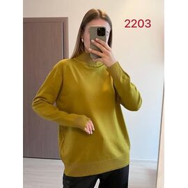 Светр жіночий 2203 olive р.46-52 "FSN" недорого оптом від прямого постачальника