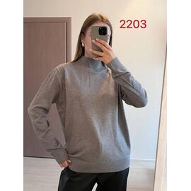 Светр жіночий 2203 grey р.46-52 "FSN" недорого оптом від прямого постачальника
