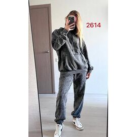 Костюм спортивний жіночий теплий 2614 d.grey р.48-54 "FSN" недорого оптом від прямого постачальника