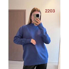 Фотография Свитер женский 2203 blue р.46-52 "FSN" недорого оптом от прямого поставщика
