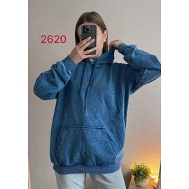 Худі жіноче 2620 blue р.48-54 "FSN" недорого оптом від прямого постачальника