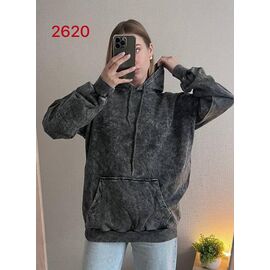 Худі жіноче 2620 d.grey р.48-54 "FSN" недорого оптом від прямого постачальника