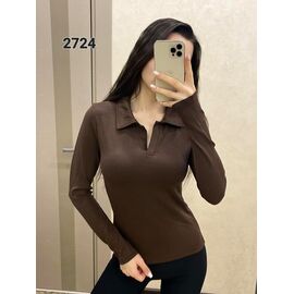 Фотография Свитер женский 2724 brown р.42-48 "FSN" недорого оптом от прямого поставщика