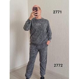 Костюм спортивний жіночий теплий 2771-2772 d.grey р.46-52 "FSN" недорого оптом від прямого постачальника