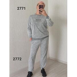 Костюм спортивний жіночий теплий 2771-2772 l.grey р.46-52 "FSN" недорого оптом від прямого постачальника