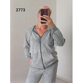 Кофта спортивна жіноча 2773 l.grey р.46-52 "FSN" недорого оптом від прямого постачальника