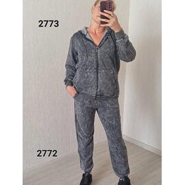 Костюм спортивний жіночий теплий 2773-2772 d.grey р.46-52 "FSN" недорого оптом від прямого постачальника