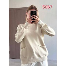Фотография Свитер женский 5067 l.beige р.46-52 "FSN" недорого оптом от прямого поставщика