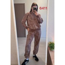 Костюм спортивний жіночий теплий 6411 brown р.44-50 "FSN" недорого оптом від прямого постачальника