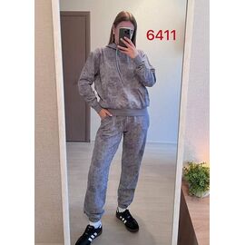 Костюм спортивний жіночий теплий 6411 grey р.44-50 "FSN" недорого оптом від прямого постачальника
