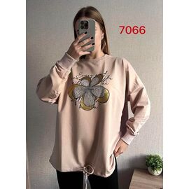 Светр жіночий 7066 beige р.46-52 "FSN" недорого оптом від прямого постачальника