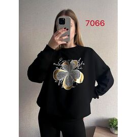 Светр жіночий 7066 black р.46-52 "FSN" недорого оптом від прямого постачальника