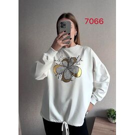 Светр жіночий 7066 white р.46-52 "FSN" недорого оптом від прямого постачальника