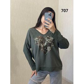 Светр жіночий 707 green р.50-54 "FSN" недорого оптом від прямого постачальника