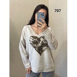 Светр жіночий 707 milk р.50-54 "FSN" недорого оптом від прямого постачальника