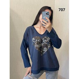 Светр жіночий 707 navy р.50-54 "FSN" недорого оптом від прямого постачальника