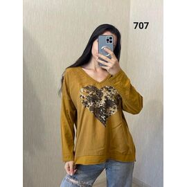 Светр жіночий 707 olive р.50-54 "FSN" недорого оптом від прямого постачальника