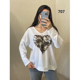 Светр жіночий 707 white р.50-54 "FSN" недорого оптом від прямого постачальника