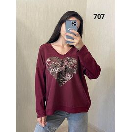 Светр жіночий 707 wine р.50-54 "FSN" недорого оптом від прямого постачальника