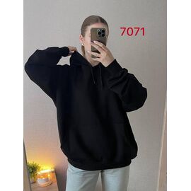 Худі жіноче 7071 black р.52-58 "FSN" недорого оптом від прямого постачальника