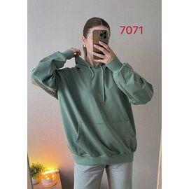Худі жіноче 7071 green р.52-58 "FSN" недорого оптом від прямого постачальника