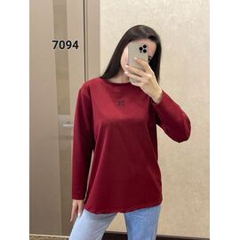 Светр жіночий 7094 wine р.46-52 "FSN" недорого оптом від прямого постачальника